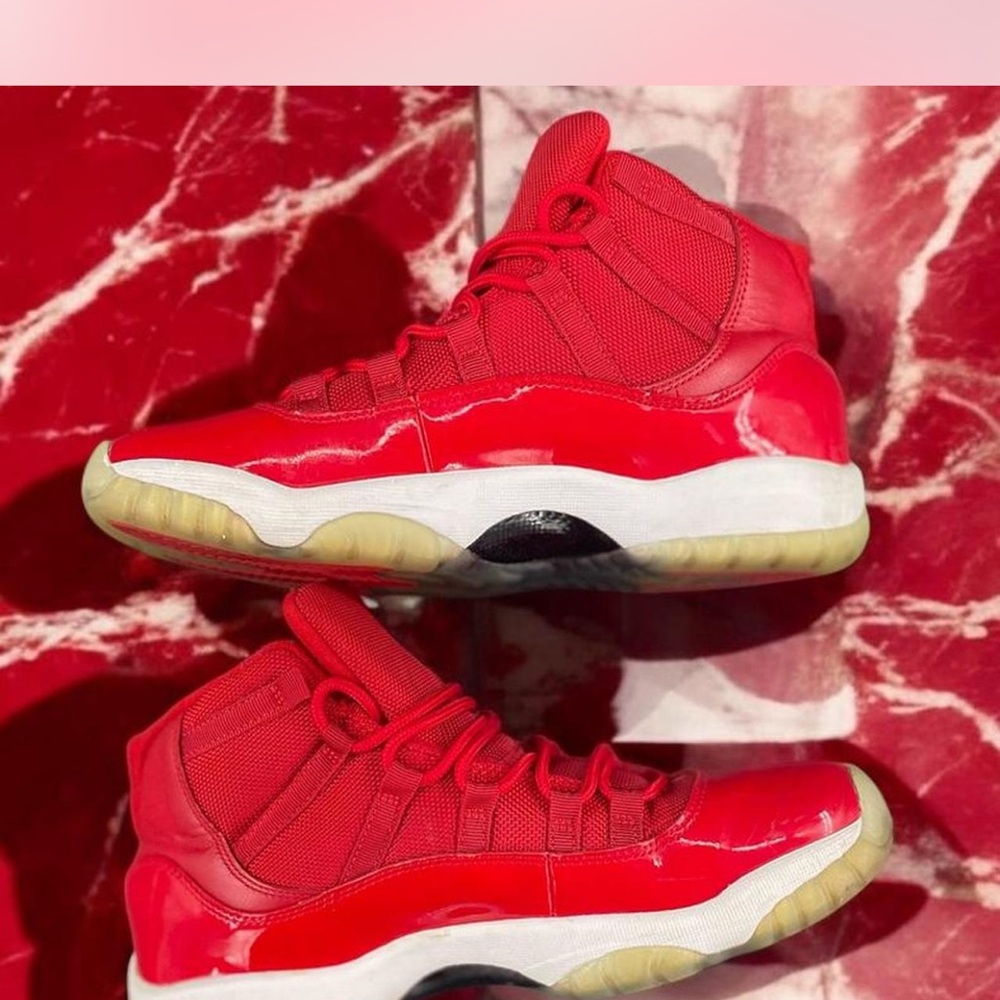 Red High-Top JORDAN Sneakers